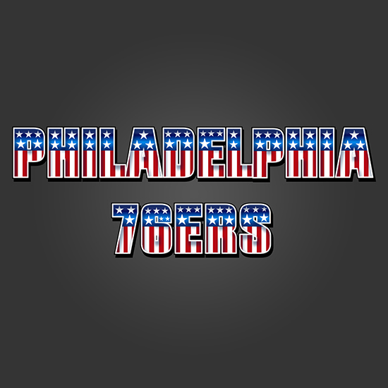 Philadelphia 76ers American Captain Logo iron on paper